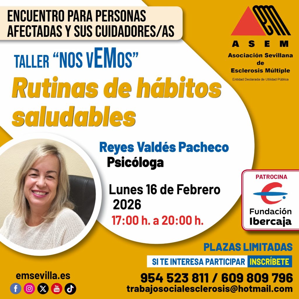 Taller “Nos vEMos” - 16 febrero- “Rutinas de hábitos saludables”